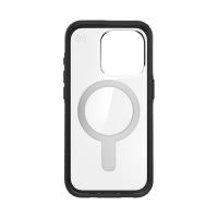 Speck Presidio Perfect-Clear ClickLock & MagSafe - Etui iPhone 15 Pro (Clear / Frosted Black / Slate Grey)