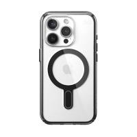 Speck Presidio Perfect-Clear ClickLock & MagSafe - Etui iPhone 15 Pro (Clear / Frosted Black / Slate Grey)