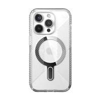 Speck Presidio Perfect-Clear Grip ClickLock & MagSafe - Etui iPhone 15 Pro (Clear / Chrome Finish / Serene Silver)