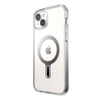 Speck Presidio Perfect-Clear ClickLock & MagSafe - Etui iPhone 15 Plus / iPhone 14 Plus (Clear / Chrome Finish / Serene Silver)