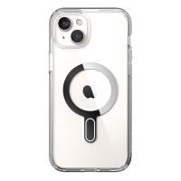Speck Presidio Perfect-Clear ClickLock & MagSafe - Etui iPhone 15 Plus / iPhone 14 Plus (Clear / Chrome Finish / Serene Silver)