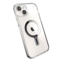 Speck Presidio Perfect-Clear ClickLock & MagSafe - Etui iPhone 15 Plus / iPhone 14 Plus (Clear / Chrome Finish / Serene Silver)