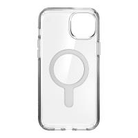 Speck Presidio Perfect-Clear ClickLock & MagSafe - Etui iPhone 15 Plus / iPhone 14 Plus (Clear / Chrome Finish / Serene Silver)