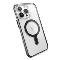 Speck Presidio Perfect-Clear ClickLock & MagSafe - Etui iPhone 15 Pro Max (Clear / Frosted Black / Slate Grey)