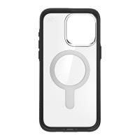 Speck Presidio Perfect-Clear ClickLock & MagSafe - Etui iPhone 15 Pro Max (Clear / Frosted Black / Slate Grey)