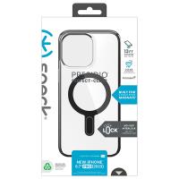 Speck Presidio Perfect-Clear ClickLock & MagSafe - Etui iPhone 15 Pro Max (Clear / Frosted Black / Slate Grey)