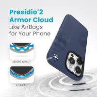 Speck Presidio2 Grip - Etui iPhone 15 Pro Max (Coastal Blue / Dust Grey / White)