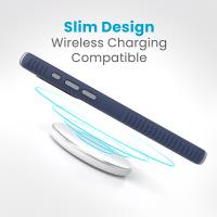 Speck Presidio2 Grip - Etui iPhone 15 Pro Max (Coastal Blue / Dust Grey / White)