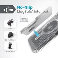 Speck Presidio Lux Grip ClickLock & MagSafe - Etui iPhone 16e / iPhone 15 / iPhone 14 / iPhone 13 (Clear / Platinium Glitter / Chrome Finish / Serene Silver)