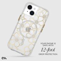 Case-Mate Floral Gems MagSafe - Etui iPhone 15 Plus (Gold)