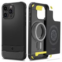 Spigen Rugged Armor Mag MagSafe - Etui do iPhone 15 Pro (Matte Black) Spigen Rugged Armor Mag MagSafe - Etui do iPhone 15 Pro (Matte Black)