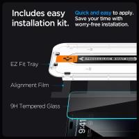 Spigen GLAS.TR EZ FIT Privacy 2-Pack - Szkło hartowane z filtrem prywatyzującym do iPhone 15 Plus / 16 Plus 2 szt