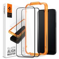Spigen Alm Glass FC 2-Pack - Szkło hartowane do iPhone 15 2 szt (Czarna ramka) Spigen Alm Glass FC 2-Pack - Szkło hartowane do iPhone 15 2 szt (Czarna ramka)