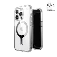 Speck Presidio Perfect-Clear ClickLock & MagSafe - Etui iPhone 15 Pro (Clear / Chrome Finish / Serene Silver) Speck Presidio Perfect-Clear ClickLock & MagSafe - Etui iPhone 15 Pro (Clear / Chrome Finish / Serene Silver)