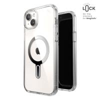 Speck Presidio Perfect-Clear ClickLock & MagSafe - Etui iPhone 15 Plus / iPhone 14 Plus (Clear / Chrome Finish / Serene Silver) Speck Presidio Perfect-Clear ClickLock & MagSafe - Etui iPhone 15 Plus / iPhone 14 Plus (Clear / Chrome Finish / Serene Silver)