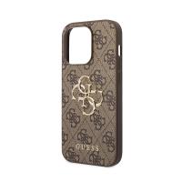 Guess 4G Big Metal Logo - Etui iPhone 15 Pro (brązowy)