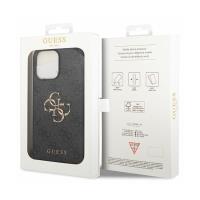 Guess 4G Big Metal Logo - Etui iPhone 15 Pro (szary)