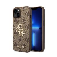 Guess 4G Big Metal Logo - Etui iPhone 15 / 14 / 13 (brązowy) Guess 4G Big Metal Logo - Etui iPhone 15 / 14 / 13 (brązowy)