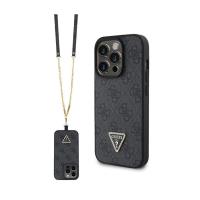 Guess Crossbody 4G Metal Logo - Etui iPhone 15 Pro Max (czarny) Guess Crossbody 4G Metal Logo - Etui iPhone 15 Pro Max (czarny)