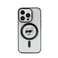 Karl Lagerfeld IML Choupette Head MagSafe - Etui iPhone 15 Pro (przezroczysty) Karl Lagerfeld IML Choupette Head MagSafe - Etui iPhone 15 Pro (przezroczysty)
