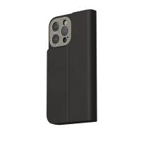 Moshi Overture MagSafe - Skórzane etui 3w1 z klapką iPhone 15 Pro Max (Midnight Black)
