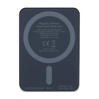 Guess 4G Strassed Metal Logo MagSafe - Power Bank indukcyjny 3000 mAh 5W MagSafe (czarny)