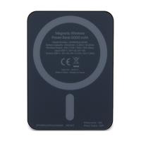 Guess 4G Strassed Metal Logo MagSafe - Power Bank indukcyjny 5000 mAh 15W MagSafe (czarny)