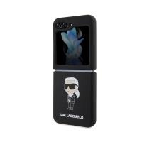 Karl Lagerfeld Silicone Ikonik - Etui Samsung Z Flip 5 (czarny)