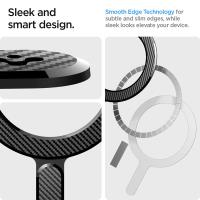 Spigen OneTap Ring Magnetic MagSafe Plate - Uniwersalny pierścień magnetyczny na etui / smartfona (Carbon)