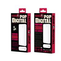 WEKOME WP-04 Pop Digital Series - Power bank 20000 mAh Fast Charging USB-C PD 20W + USB-A QC3.0 18W (Żółty)