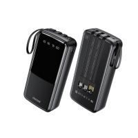 WEKOME WP-10 Pop Digital Series - Power bank 20000 mAh z wbudowanym kablem USB-C / Lightning / Micro USB / USB-A (Czarny) WEKOME WP-10 Pop Digital Series - Power bank 20000 mAh z wbudowanym kablem USB-C / Lightning / Micro USB / USB-A (Czarny)