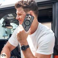 Case-Mate Tough Grip Plus D3O MagSafe - Etui iPhone 15 Pro Max (Smoke/Black)