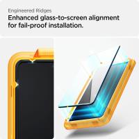 Spigen Alm Glass FC - Szkło hartowane do Google Pixel 8 (Czarna ramka)