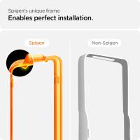 Spigen Alm Glass FC - Szkło hartowane do Google Pixel 8 (Czarna ramka)
