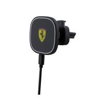 Ferrari MagSafe Collection - Magnetyczny uchwyt samochodowy z ładowaniem bezprzewodowym 15W (czarny) Ferrari MagSafe Collection - Magnetyczny uchwyt samochodowy z ładowaniem bezprzewodowym 15W (czarny)