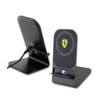 Ferrari MagSafe Desk Charger with Stand - Ładowarka indukcyjna MagSafe 15W na biurko (czarny) Ferrari MagSafe Desk Charger with Stand - Ładowarka indukcyjna MagSafe 15W na biurko (czarny)