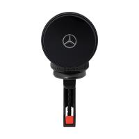 Mercedes Silver Star MagSafe - Magnetyczny uchwyt samochodowy z ładowaniem bezprzewodowym 15W (czarny)