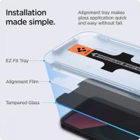 Spigen GLAS.TR EZ FIT Privacy 2-Pack - Szkło hartowane z filtrem prywatyzującym do iPhone 16e / iPhone 14 / iPhone 13 Pro / iPhone 13 2 szt