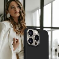 Crong Color Cover LUX Magnetic - Etui iPhone 15 Pro MagSafe (czarny)