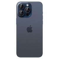 Spigen Optik Pro GLAS.TR EZ Fit Camera Protector 2-Pack - Szkło ochronne na obiektyw do iPhone 15 Pro / 15 Pro Max / iPhone 14 Pro / 14 Pro Max (2 szt) (Blue Titanium)