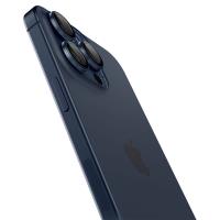 Spigen Optik Pro GLAS.TR EZ Fit Camera Protector 2-Pack - Szkło ochronne na obiektyw do iPhone 15 Pro / 15 Pro Max / iPhone 14 Pro / 14 Pro Max (2 szt) (Blue Titanium)