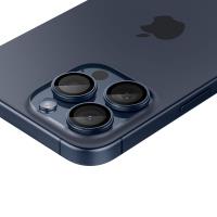 Spigen Optik Pro GLAS.TR EZ Fit Camera Protector 2-Pack - Szkło ochronne na obiektyw do iPhone 15 Pro / 15 Pro Max / iPhone 14 Pro / 14 Pro Max (2 szt) (Blue Titanium)