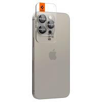 Spigen Optik Pro GLAS.TR EZ Fit Camera Protector 2-Pack - Szkło ochronne na obiektyw do iPhone 15 Pro / 15 Pro Max / iPhone 14 Pro / 14 Pro Max (2 szt) (Natural Titanium)