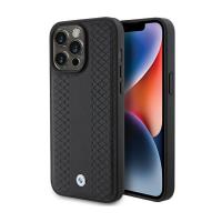 BMW Leather Diamond Pattern - Etui iPhone 15 Pro (czarny) BMW Leather Diamond Pattern - Etui iPhone 15 Pro (czarny)