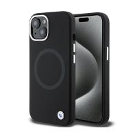 BMW Signature Liquid Silicone MagSafe - Etui iPhone 15 (czarny) BMW Signature Liquid Silicone MagSafe - Etui iPhone 15 (czarny)