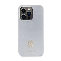 Guess 4G Strass Metal Logo - Etui iPhone 15 Pro (srebrny)