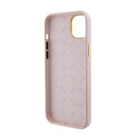 Guess Silicone Logo Strass 4G - Etui iPhone 15 Plus (różowy)