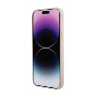 Guess Silicone Logo Strass 4G - Etui iPhone 15 Plus (różowy)
