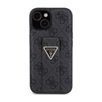 Guess Grip Stand 4G Triangle Strass Logo - Etui iPhone 15 (czarny)