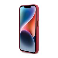 Guess Silicone Script Metal Logo & Frame - Etui iPhone 15 Pro Max (magenta)